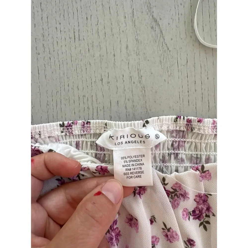 NWT Kirious Floral Cottagecore Ethereal Fairycore Crop Top - Picture 4 of 7